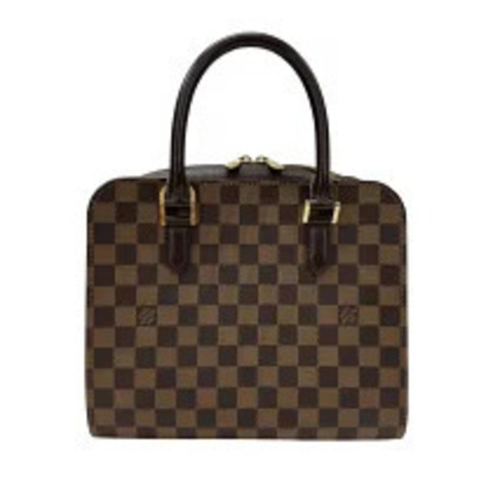 Louis Vuitton Triana Brown Damier Leather Handbag